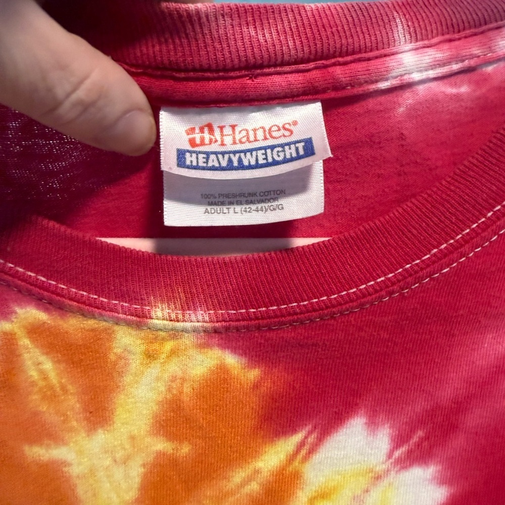 Hanes Vibrant Tie-Dye Long Sleeve Tee - Picture 6 of 6